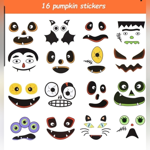 32 Pcs Halloween Pumpkin Craft Kit New - Picture 3 of 3